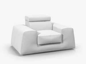 leather armchair boss 3D Model