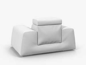 leather armchair boss 3D Model