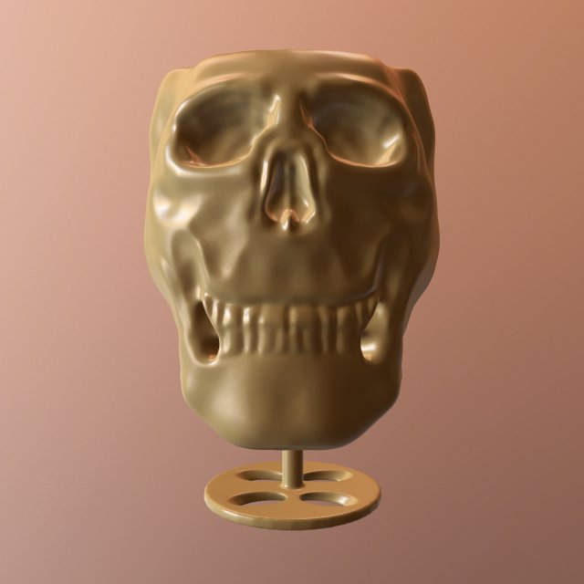 scull-goblet 3d print Model do druku 3D .c4d .max .obj .3ds .fbx .stl .blend 
