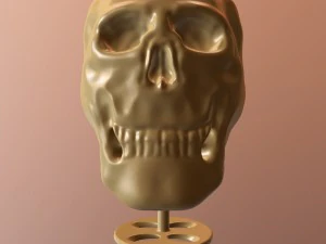 impress&atilde;o 3d de scull-goblet Modelo de Impressão 3D