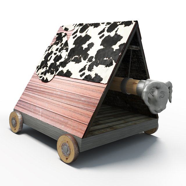 battering ram Model 3D .c4d .max .obj .3ds .fbx .stl .blend 