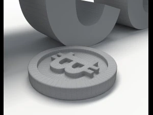 біткойн 3d 3D Модель