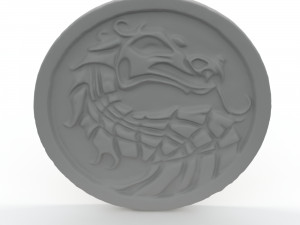 dragon coin 3D Print Model