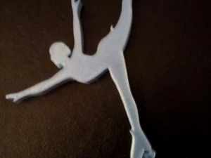 예술적인 스케이터 케이크 장식품 3D 프린트 모델