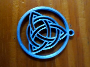 dije celta triqueta 3D 모델