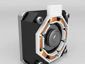 stepper nema 17 18ncm full model 3D Model