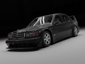 Mercedes benz 190E 3D मॉडल