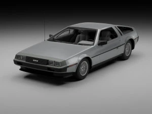 Delorean 3D Model