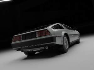 Delorean Modello 3D