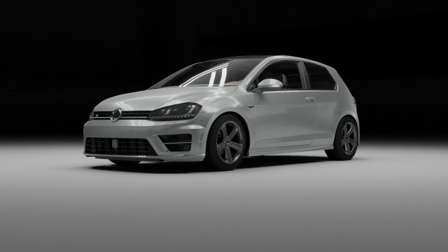 Golf R 3D Model .c4d .max .obj .3ds .fbx .stl .blend 