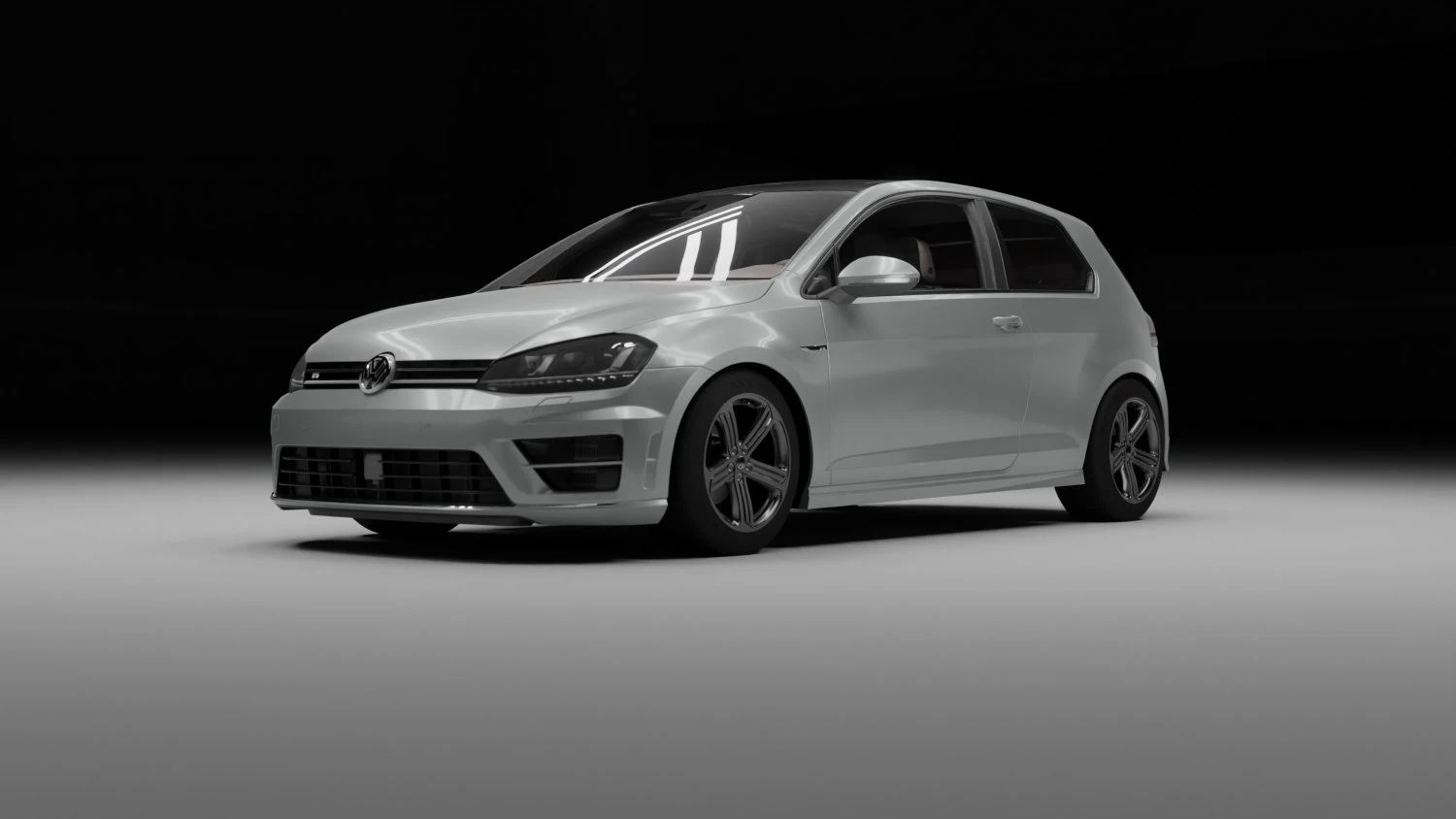 Golf R 3D Model .c4d .max .obj .3ds .fbx .stl .blend 
