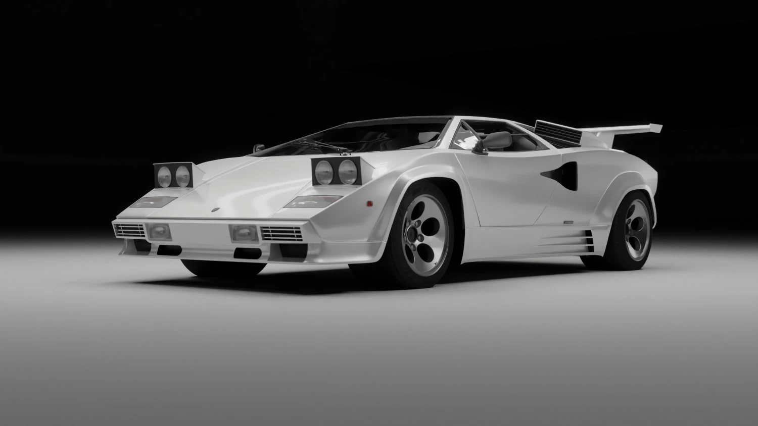 Countach 88 3D Model .c4d .max .obj .3ds .fbx .stl .blend 