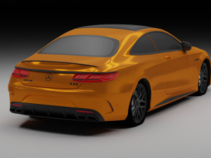 Mercedes Benz s 63 amg 3D 모델