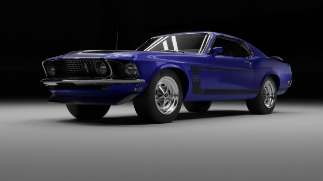 Mustang Boss Modelo 3D .c4d .max .obj .3ds .fbx .stl .blend 