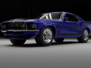 Mustang Boss 3D मॉडल