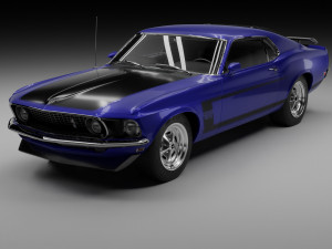 Mustang Boss Modelo 3D