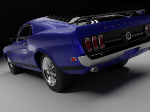 Mustang Boss Modelo 3D