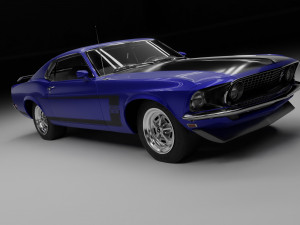 Mustang Boss Modelo 3D