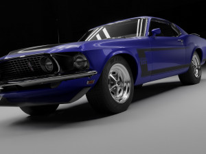 Mustang Boss Modelo 3D