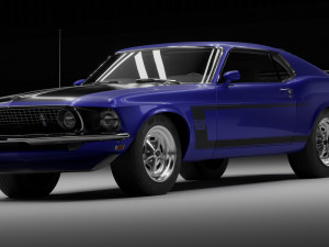 Mustang Boss Modelo 3D