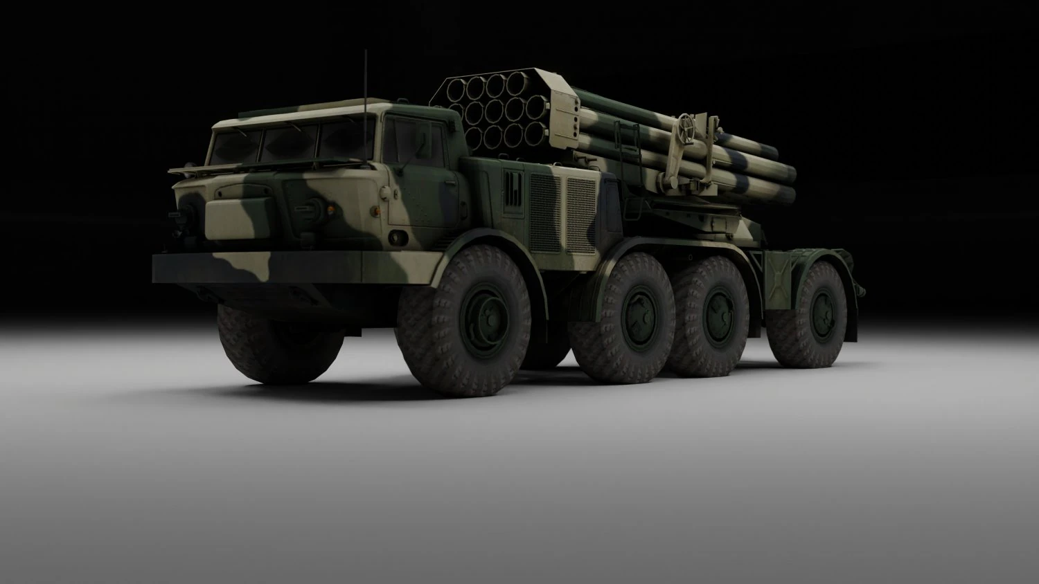Veh&iacute;culo militar de Uragan Modelo 3D .c4d .max .obj .3ds .fbx .stl .blend 
