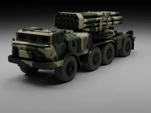 Veh&iacute;culo militar de Uragan Modelo 3D