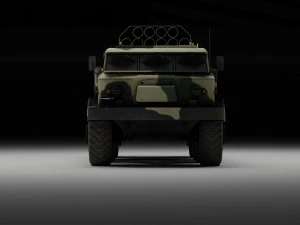Veh&iacute;culo militar de Uragan Modelo 3D