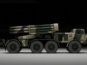 Uragan military vehicle Modelo 3D