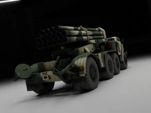 Veh&iacute;culo militar de Uragan Modelo 3D
