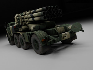 Uragan military vehicle Modelo 3D