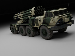 Uragan military vehicle Modelo 3D