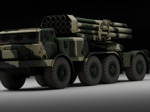 Uragan military vehicle Modelo 3D