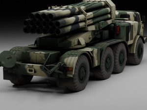 Uragan military vehicle Modelo 3D