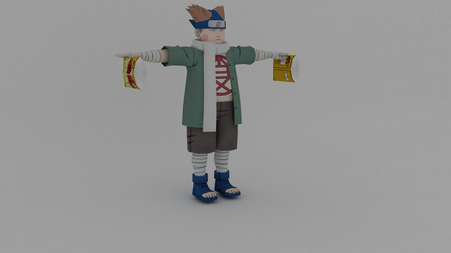 Choji Akimichi 3D Model .c4d .max .obj .3ds .fbx .stl .blend