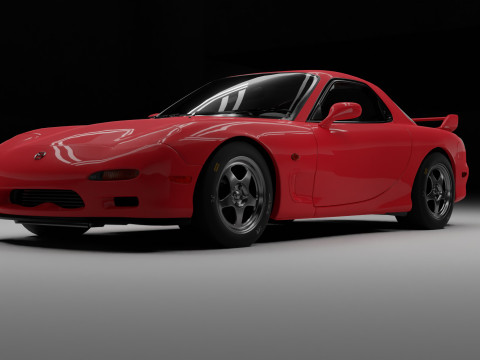 Mazda RX 7 FD3S 3D मॉडल