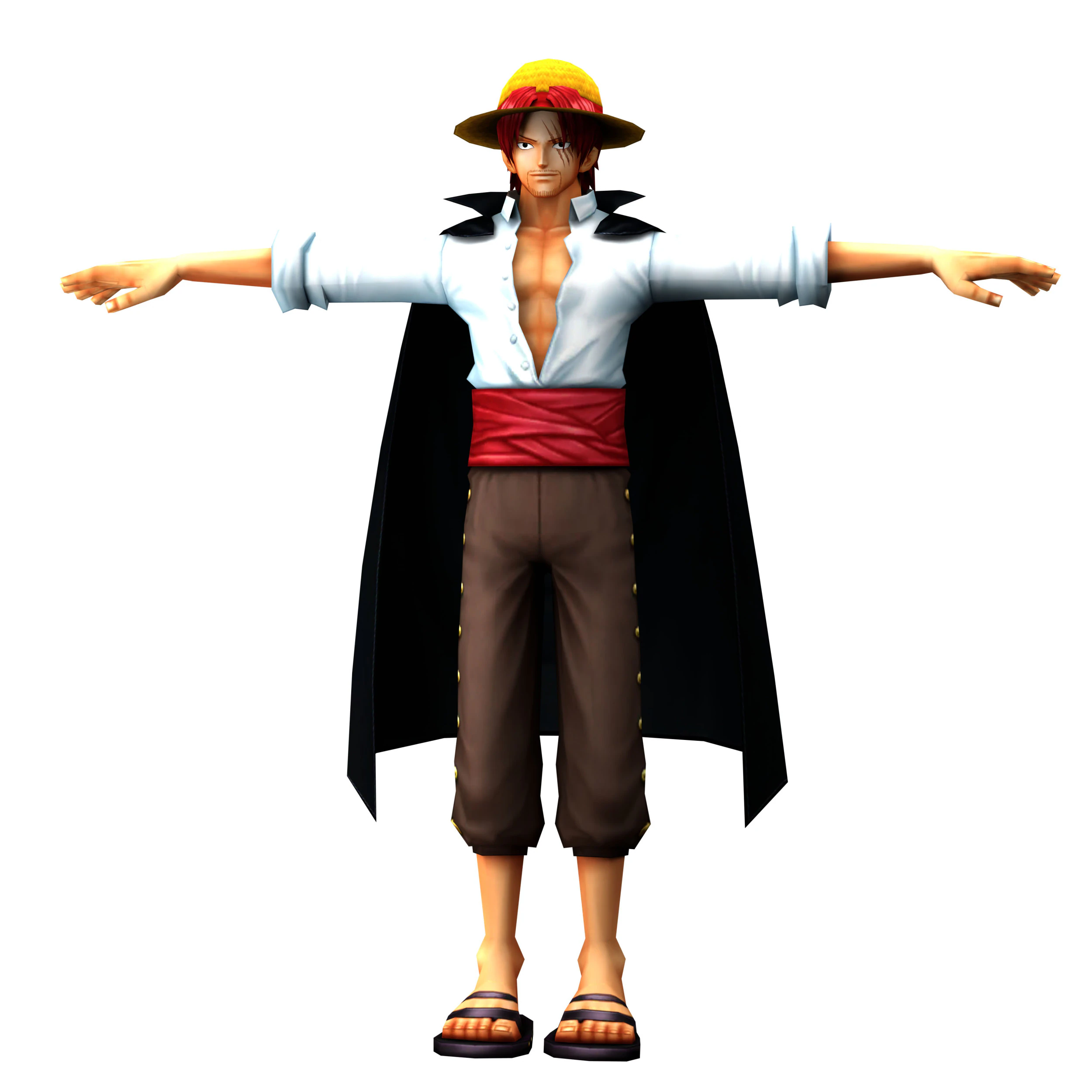 Shanks 3D Model .c4d .max .obj .3ds .fbx .stl .blend 