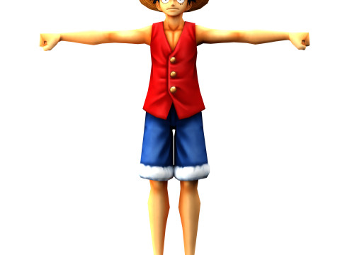 Luffy 3D-Modell