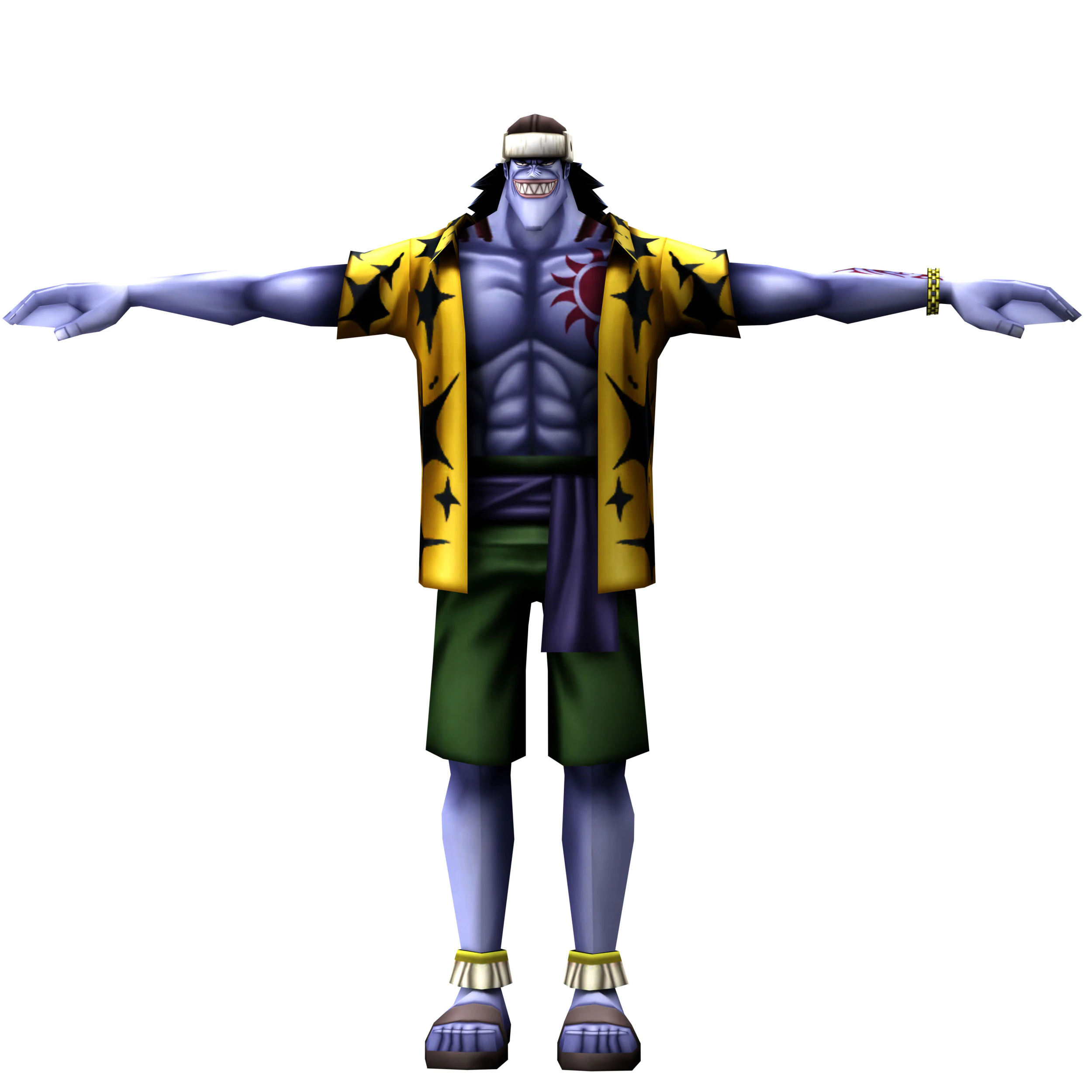 Arlong One Piece 3D Model .c4d .max .obj .3ds .fbx .stl .blend