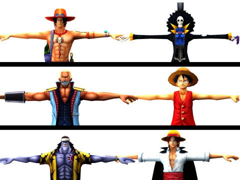 One piece coolection 3D Model