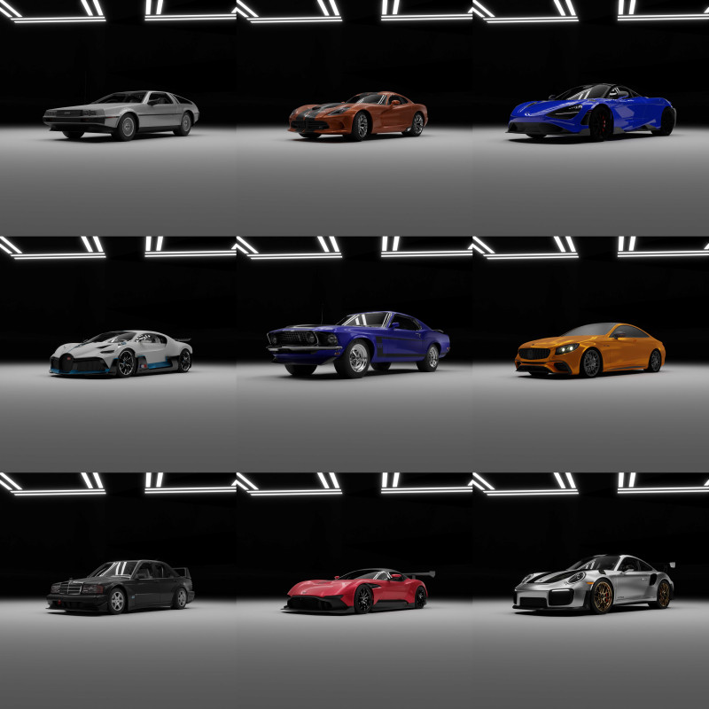 Cars Collection 3D 모델 .c4d .max .obj .3ds .fbx .stl .blend