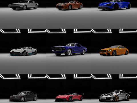 Cars Collection 3D मॉडल
