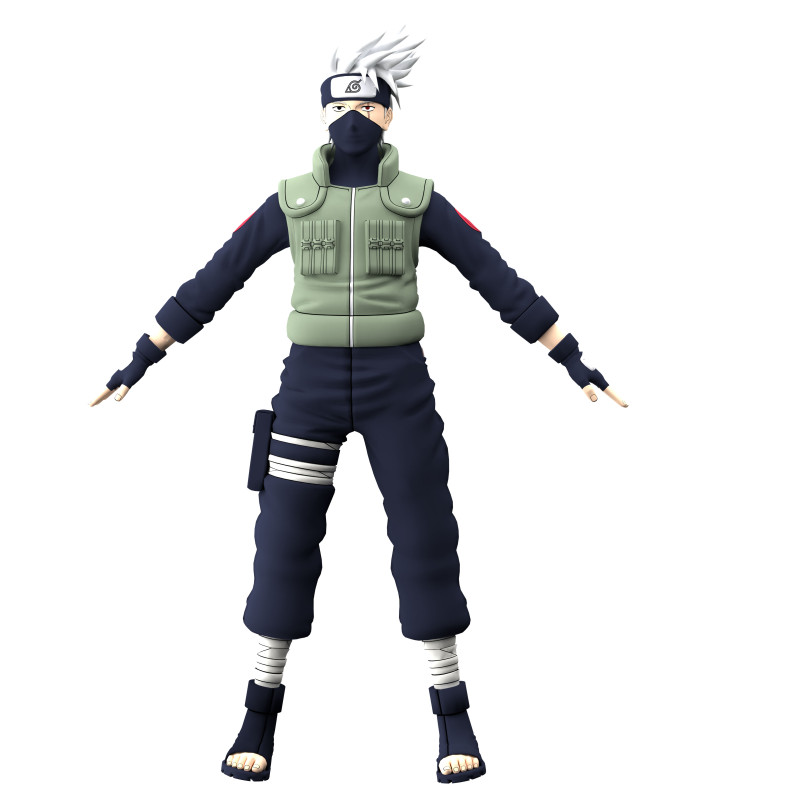 Kakashi Hatake Modelo 3D .c4d .max .obj .3ds .fbx .stl .blend
