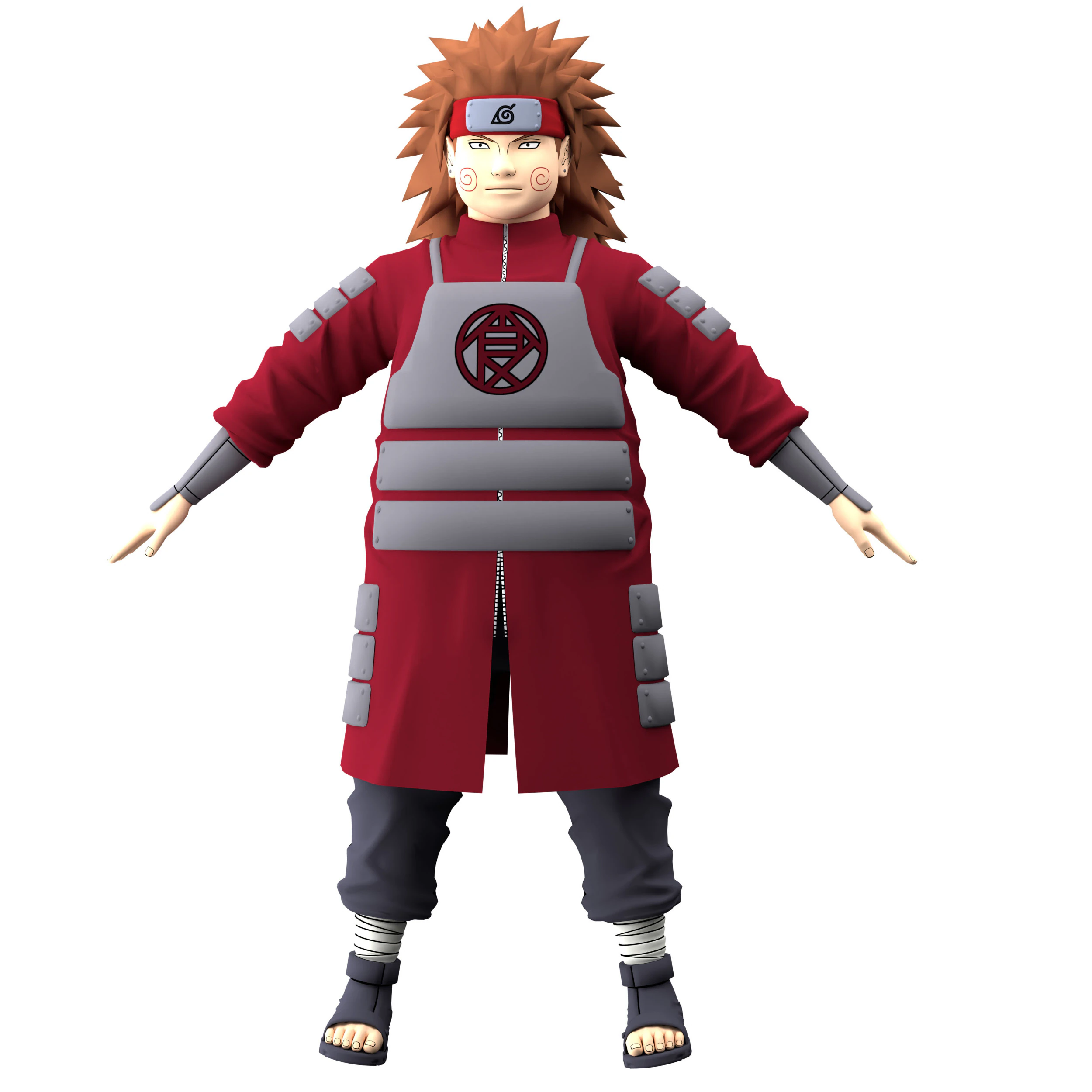Choji Akimichi 3D Model .c4d .max .obj .3ds .fbx .stl .blend 