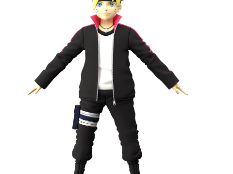 Boruto Uzumaki 3D Model