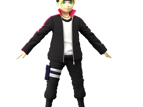 Boruto Uzumaki 3D Model