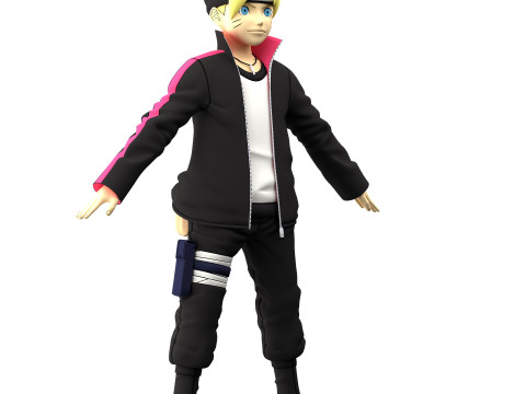 Boruto Uzumaki 3D Model