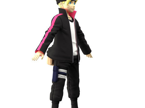 Boruto Uzumaki 3D Model