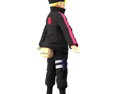 Boruto Uzumaki 3D Model