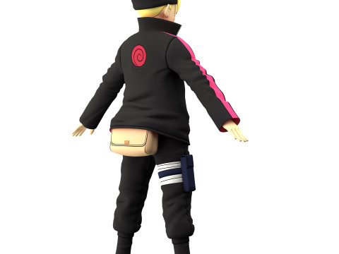 Boruto Uzumaki 3D Model