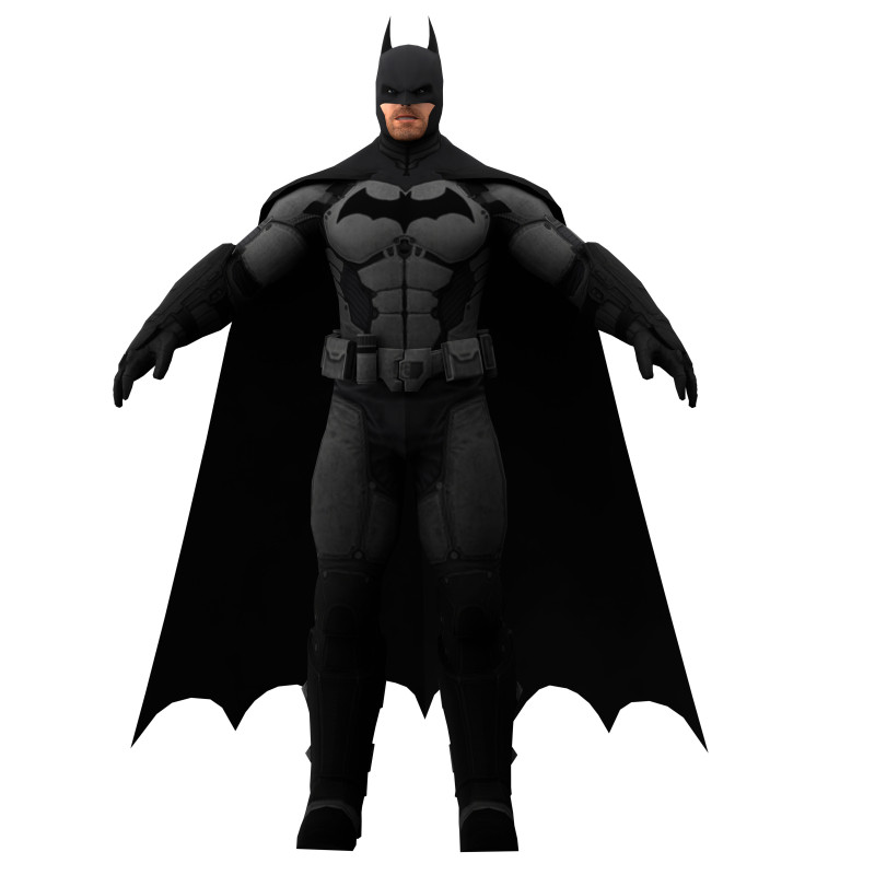 Bruce Wayne Batman Arkham 3D Model .c4d .max .obj .3ds .fbx .stl .blend 